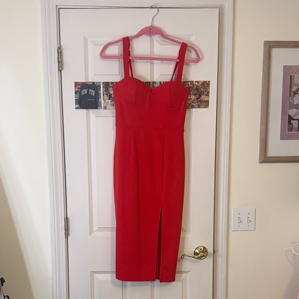 Elegant Red Women's Dress